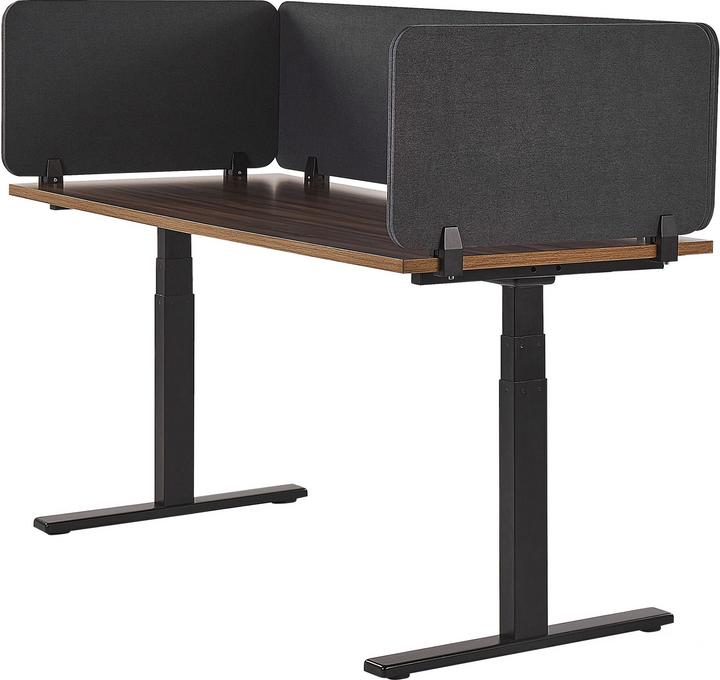Image du produit Beliani Cloison de bureau gris foncé 80 x 40 cm WALLY (80 x 40 cm)