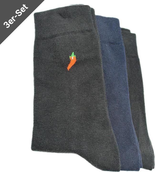 Produktbild Casativo 3er-Set Business Socken, Herren, Gr. 43-46, Schwarz/Navy/Schwarz (3er Pack, 43 - 46)