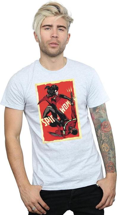 Actual product image Mens Spider-Woman Fight T-Shirt (M)