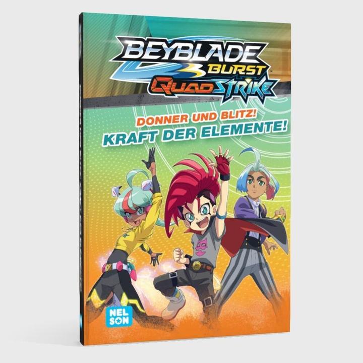 Actual product image BEYBLADE BURST QUADSTRIKE: Donner und Blitz! Kraft der Elemente! (German, Nelson, 2024)