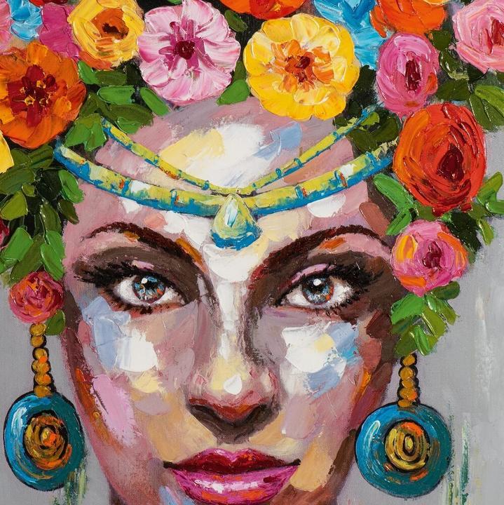 Produktbild Schubiger Bild Hübsche Frau mit Blumen (90 x 120 cm)