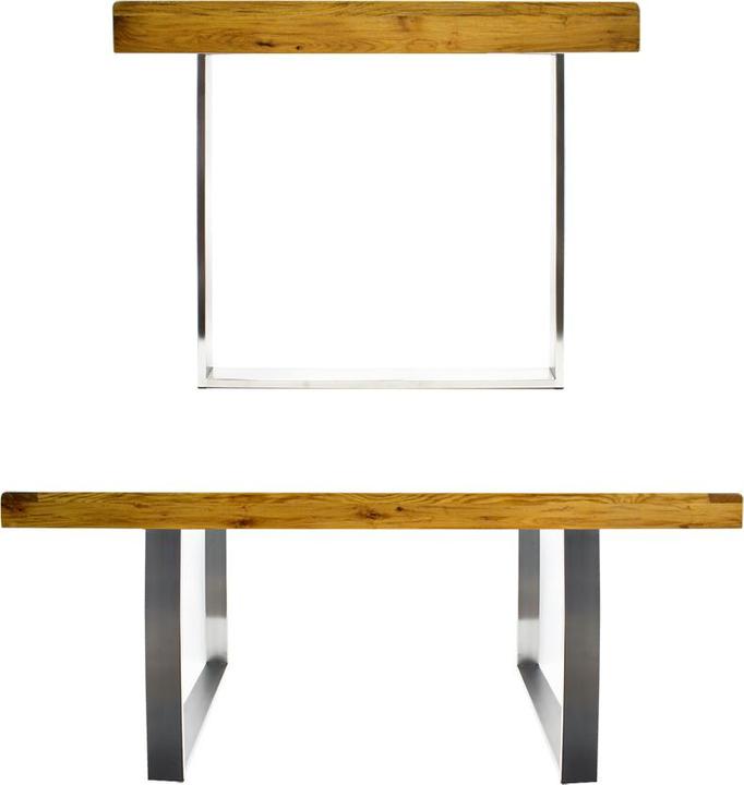 Actual product image Wiltec Table frame 80x73cm stainless steel table base Table runner Skid frame
