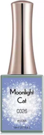 Produktbild Canni Gellack Moonlight Cat C026 UV/LED (Himmelblau Glitzer, Gel-Effekt Nagellack)