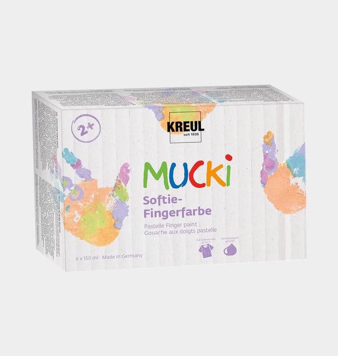Produktbild Kreul Mucki 6er-set (Orange, Gelb, Lila, Grün, Rosa, Türkis, 900 ml)
