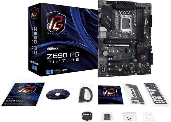 Image du produit AsRock MB Z690 PG Riptide 1200 HDMI DDR4 (LGA 1700, Intel Z690H, ATX)