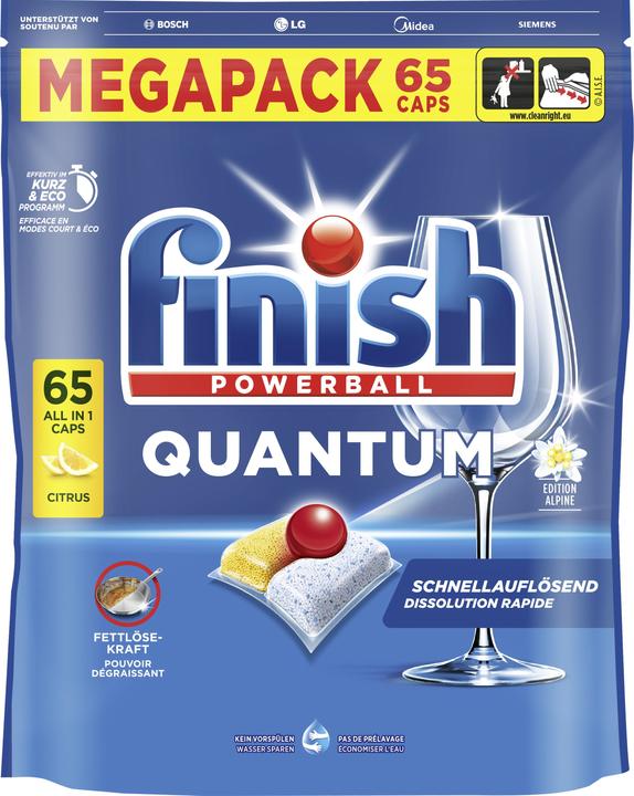 Produktbild Finish Quantum Citrus Spülmaschinen Caps, Megapack, 65 Caps (Tabs, 65 x)