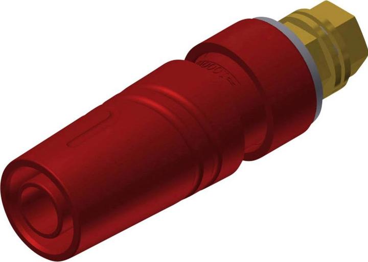 Produktbild Hirschmann SAB 2600 G M4 Au Sicherheits-Laborbuchse Buchse Einbau vertikal Stift-O 4 mm Rot 1