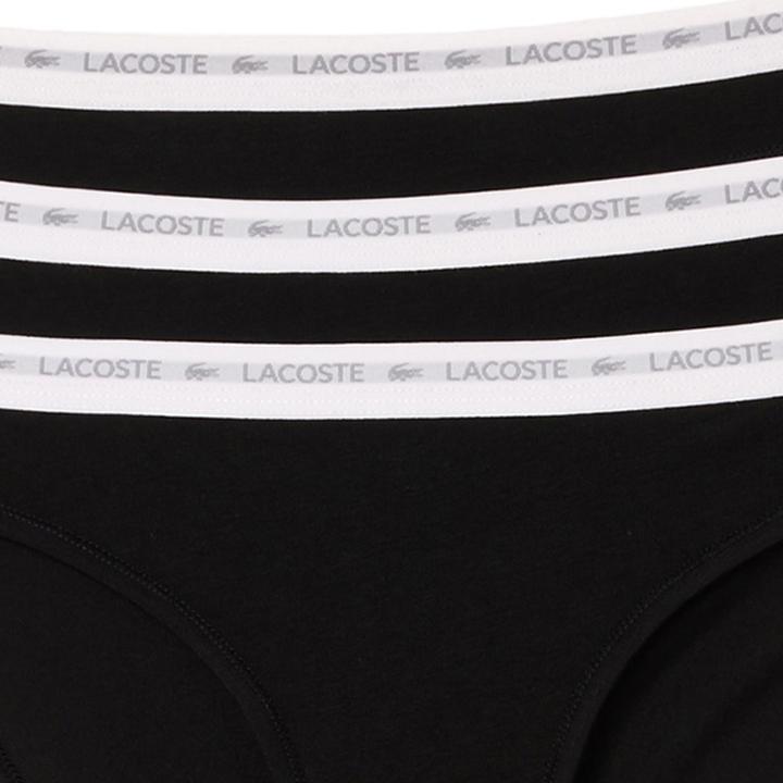 Immagine prodotto Lacoste Slip con logo in cotone elasticizzato in confezione da 3 pezzi (XS, confezione da 3)