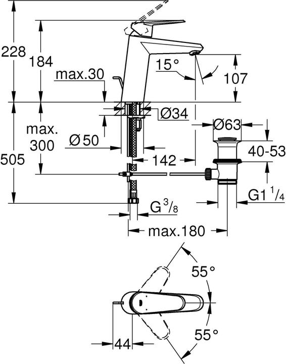 Image du produit Grohe Eurodisc Cosmopolitan 23448002