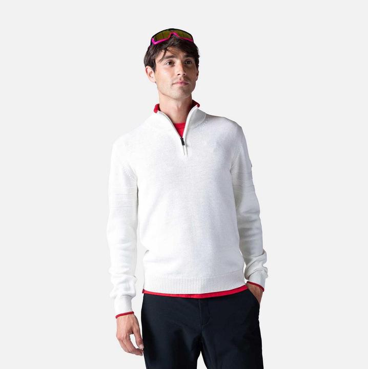 Actual product image Rossignol Gestreifter Strickpullover mit 1/2-Reissverschluss (S)