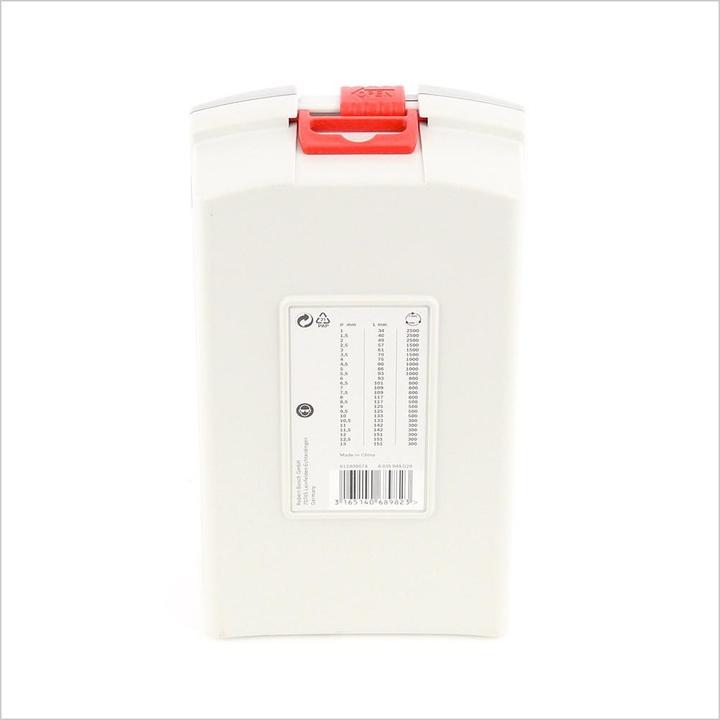 Immagine prodotto Bosch Professional Zubehör Set di punte elicoidali PRO in acciaio inox HSS-Co, 25 pezzi. (1 mm, 1,5 mm, 2 mm, 2,5 mm, 3 mm, 3,5 mm, 4 mm, 4,5 mm, 5 mm, 5,5 mm, 6 mm, 6,5 mm, 7 mm, 7,5 mm, 8 mm, 8,5 mm, 9 mm, 9,5 mm, 10 mm, 10,5 mm, 11 mm, 11,5 mm, 12 mm, 12,5 mm, 13 mm)
