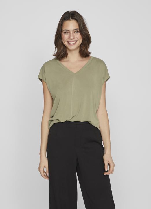 Actual product image Vila V-neck top with short sleeves (L)