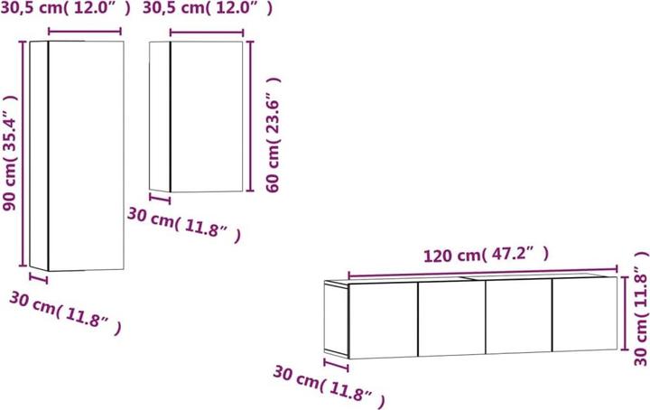 Immagine prodotto VidaXL Gabriel (60 x 30 x 30 cm)