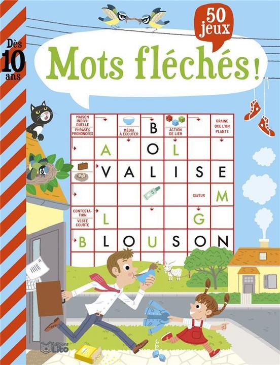 Actual product image Mots fléchés! : 50 jeux, dès 10 ans (French, Kermarrec Aurélien, 2022)
