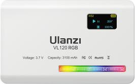 Produktbild Ulanzi VL120 LED-Lampe – RGB, WB (2500 K – 9000 K), weiss