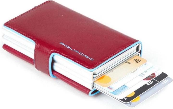 Image du produit Piquadro Blue Square - Porte-cartes de crédit double avec système coulissant