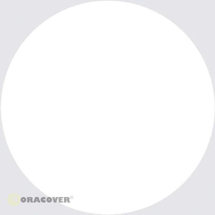 Actual product image Oracover oralight iron-on film white opaque # 110 10 meter