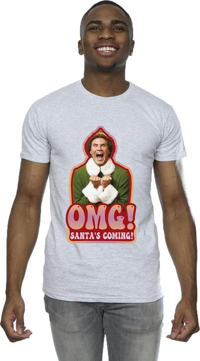 Actual product image Elf Mens Santa's Coming T-Shirt (XL)