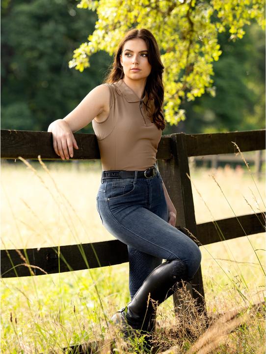 Produktbild LeMieux reit-poloshirt mit kurzen ärmeln, damen (38)