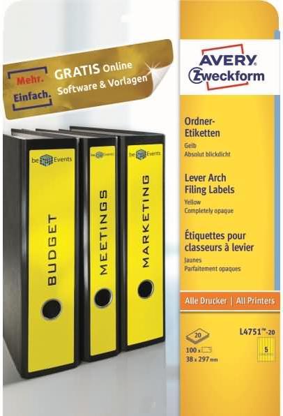 Produktbild Avery Ordner-Etiketten