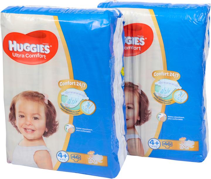 Huggies Ultra Comfort Jumbo size 4+ (Size 4, Half month box, 92 Piece)