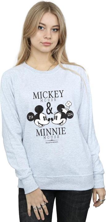 Actual product image Disney Womens/Ladies Mickey And Minnie Mouse Mousecrush Mondays Sweatshirt (XL)
