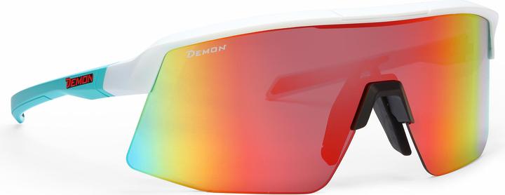 Produktbild Demon Roubaix (matt white tourquise-red multi, Verspiegeltes Glas)