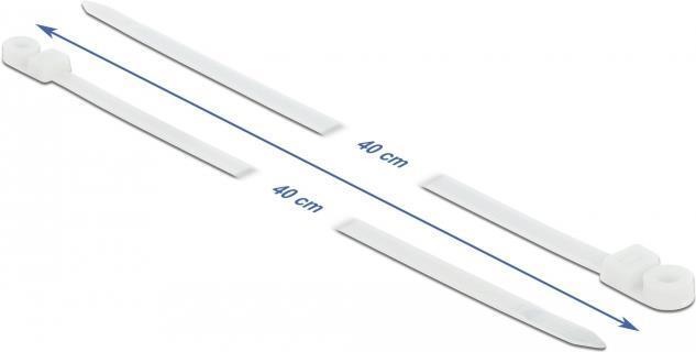 Image du produit Delock Cable tie avec oeillet de fixation (400 mm, 10 pcs)