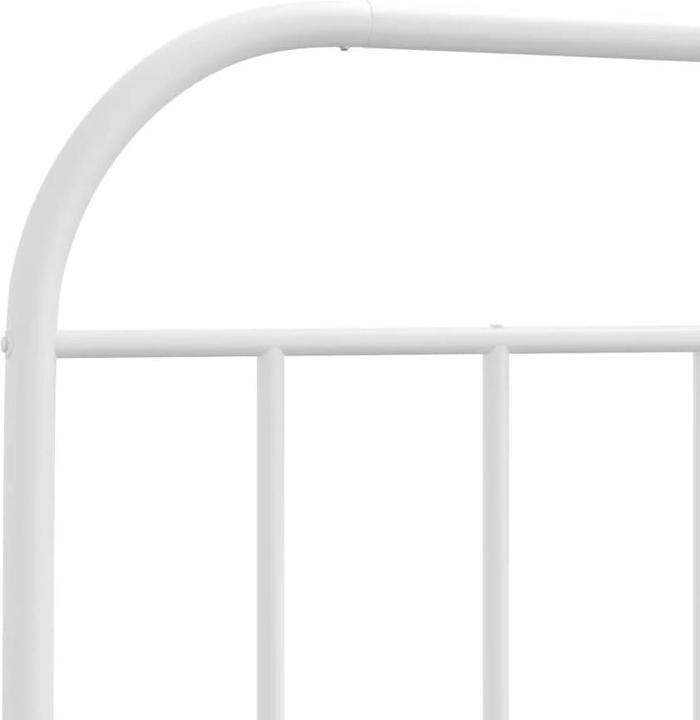 Image du produit VidaXL Kopfteil Metall Weiss 80 cm, Farbe: Weiss (85 x 3 x 100 cm)