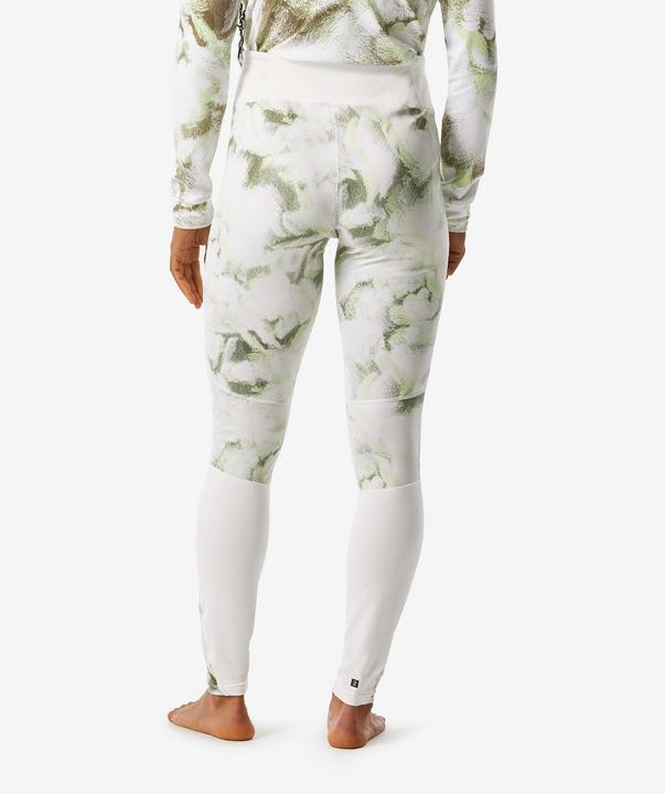 Produktbild Wedze Skiunterwäsche Funktionshose Damen - BL 500 Seamless grün/weiss mit Print (S)