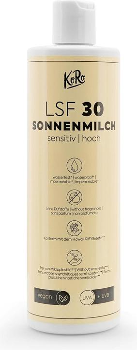 KoRo Sonnenmilch sensitiv LSF 30 (Sonnenmilch, SPF 30, 400 ml, 400 g)