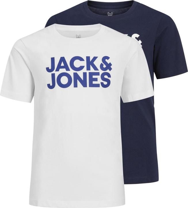 Jack & Jones Jungs 2er-Pack Logo- T-Shirt