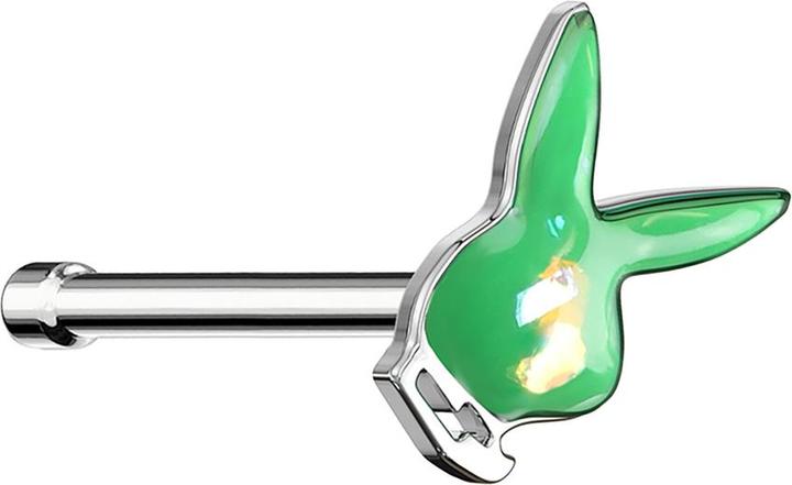 Produktbild Star Piercing Ring silber gebürstet (ohne Messing, Chirurgenstahl 316L)