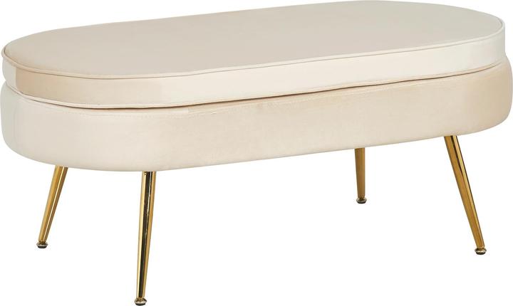 Image du produit SalesFever Pouf ovale beige or