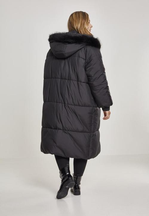 Actual product image Urban Classics UC Curvy Ladies Oversize Faux Fur Puffer Coat (XL)