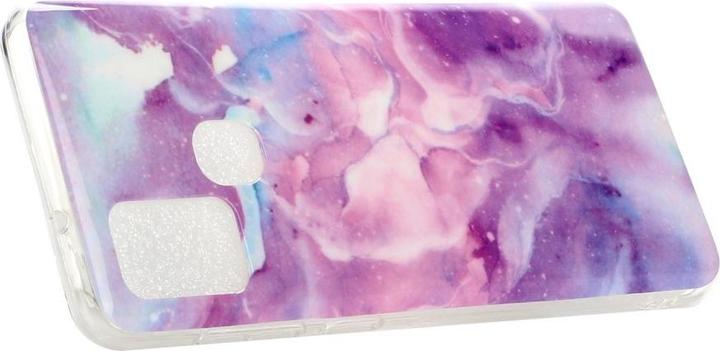 Actual product image Cover-Discount Galaxy A21s - Soft Silicone Rubber Case pink Marble (Samsung Galaxy A21s)