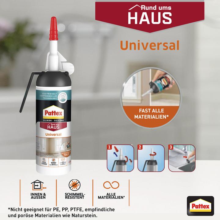 Produktbild Pattex Universal Silikon Spender (0.19 kg, Weiss)