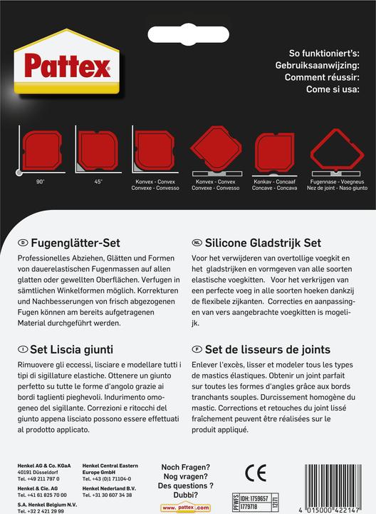 Image du produit Pattex Jeu de lisseurs pour joints