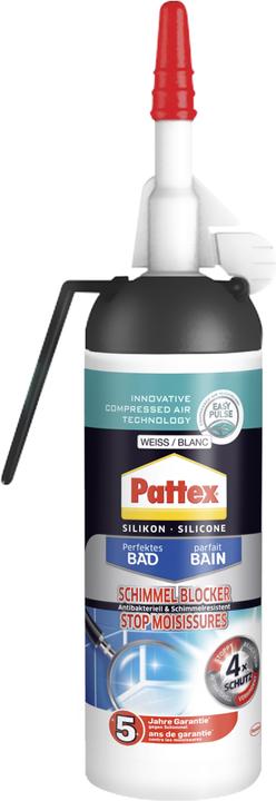 Actual product image Pattex Perfect Bathroom Mold Blocker Silicone (White)