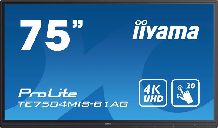 Actual product image iiyama ProLite TE7504MIS-B1AG (3840 x 2160 Pixels, 74.53")