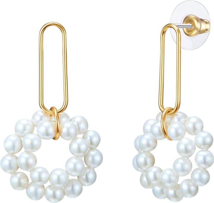 Lulu & Jane Messing Muschelkernperle gelbgold - 33104 (Messing)