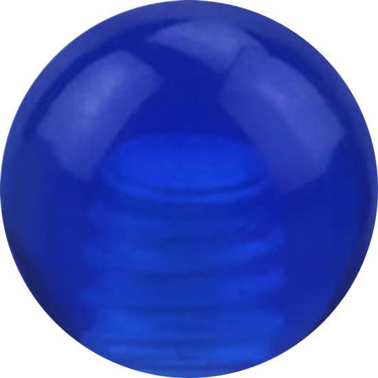 Produktbild Star Piercing Micro Kugel dunkelblau transparent (ohne Messing, Acryl, Chirurgenstahl 316L)