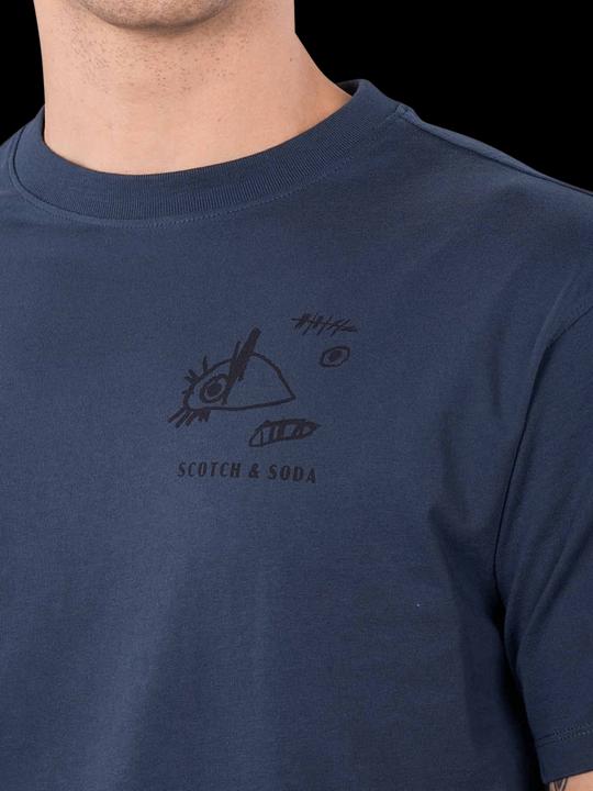 Image du produit Scotch & Soda Regular fit front and back artwork T-shirt (S)