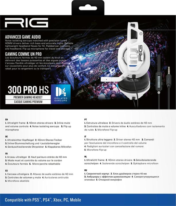 Actual product image Nacon Gaming RIG 300 PRO HS (Cable)