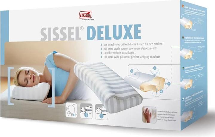 Image du produit Sissel Oreiller cervical Soft Deluxe avec housse en satin 63 x 33 cm (63 x 33 cm)