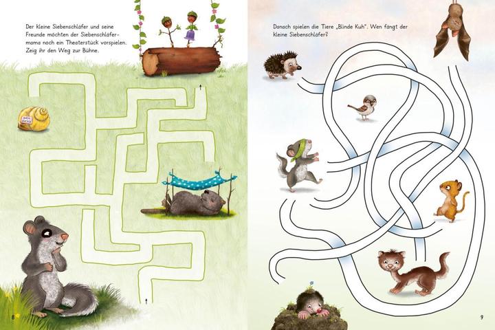 Immagine prodotto Der kleine Siebenschläfer: Zeig mir den Weg durchs Labyrinth! (Tedesco, Sabine Bohlmann, Scuole Kerstin, Christine Rechl, 2023)