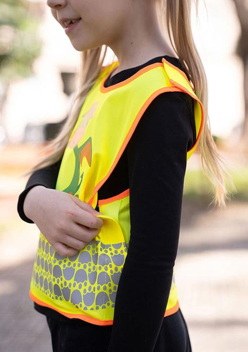 Produktbild Korntex Kinder Warnweste Gelb/Drache Wildlife CO2 Neutral Hautsicherheit XXS EN 17353 ® FUNDRAGYW (XXS)