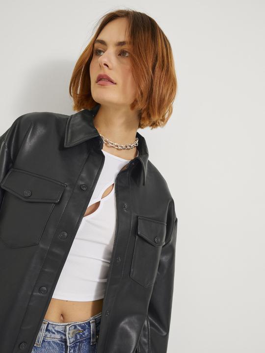 Actual product image JJXX JXLuna Faux Leather Overshirt (S)