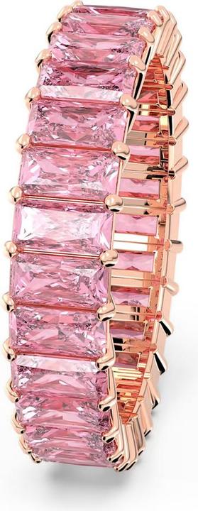Actual product image Swarovski Matrix Ring Baguette Cut Pink Rose Gold (60)