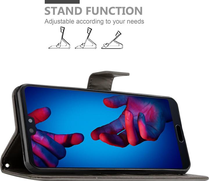 Image du produit Cadorabo Couverture du livre de fleurs (Huawei P20)
